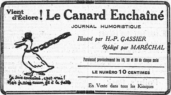 Une autre histoire – 10 septembre 1915, naissance du « Canard Enchaîné »