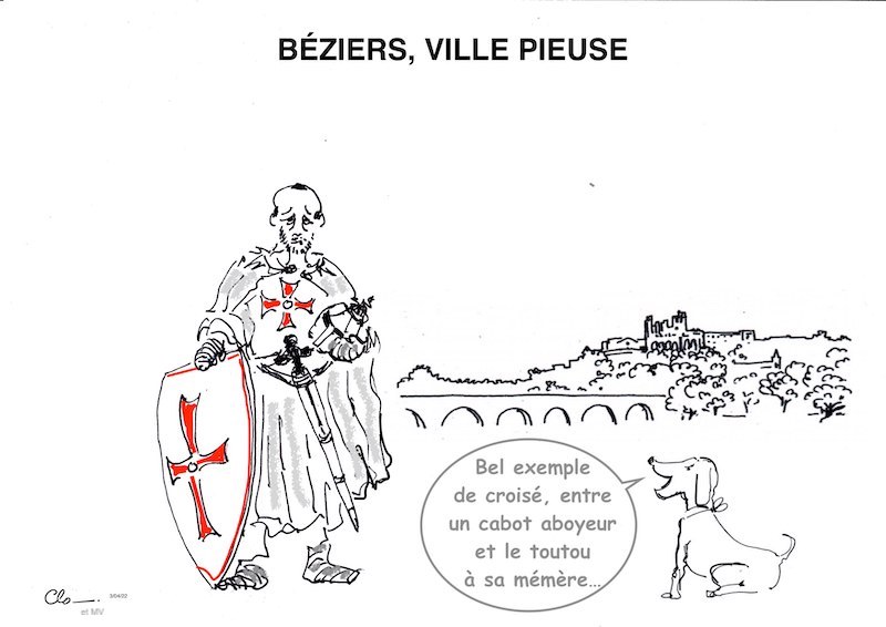 Béziers (6). La croix comme drapeau